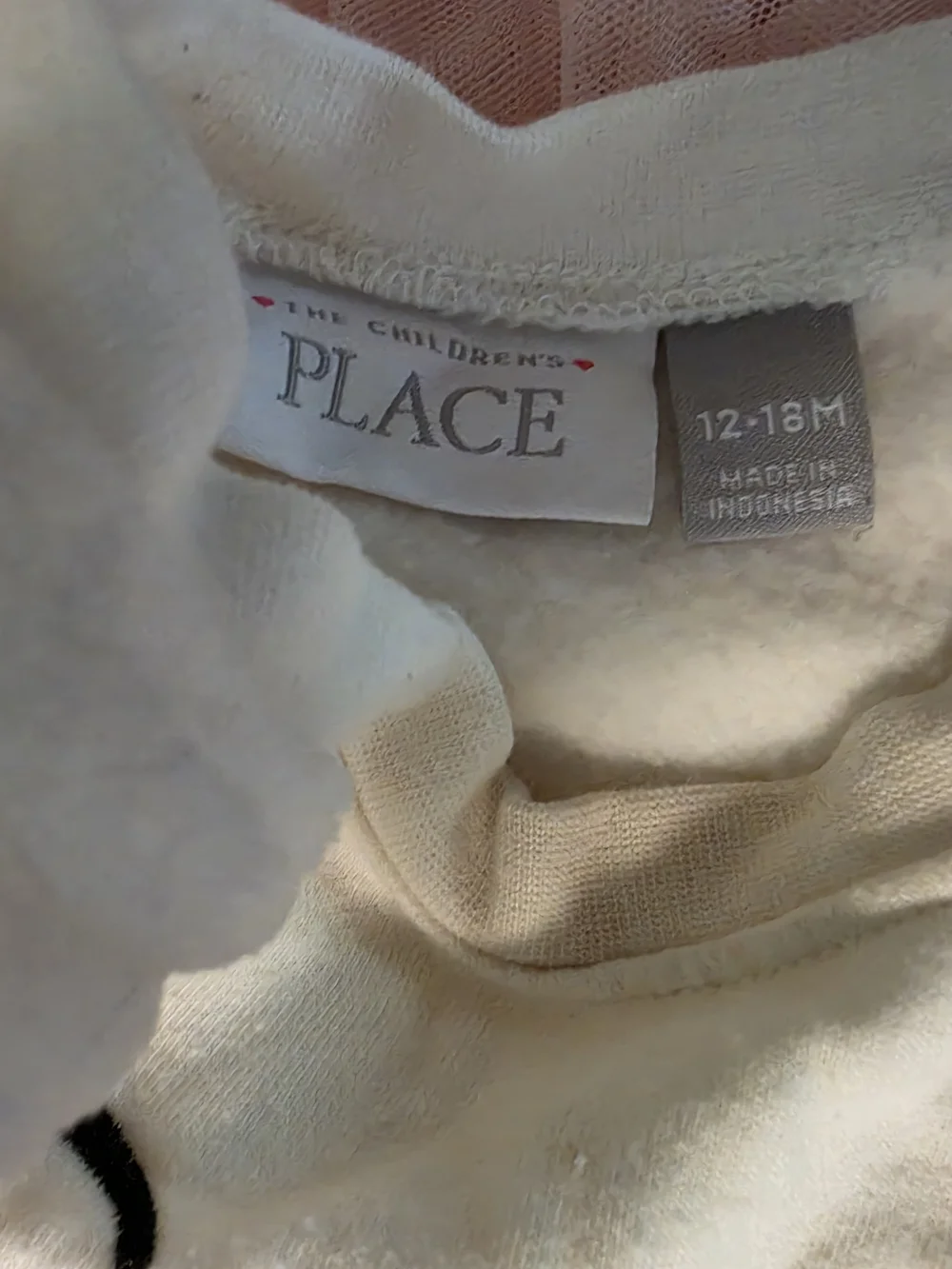 The Children's Place Cream and Pink Baby Dress